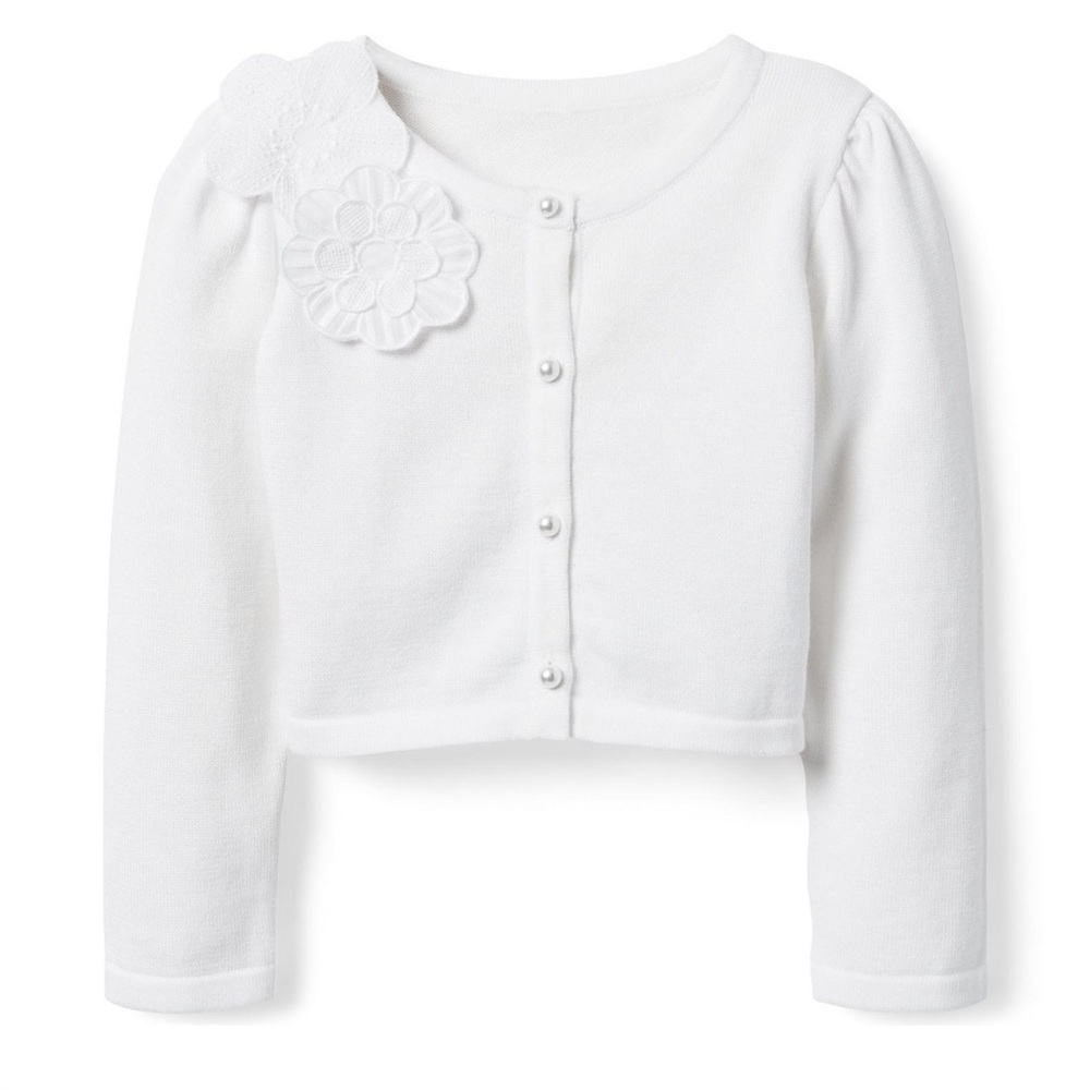 𝅺CROPPED FLOWER APPLIQUE
CARDIGAN